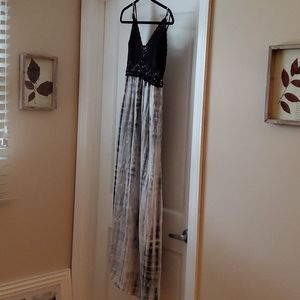 Tie dye maxi dress